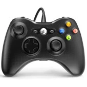 Cosmostech PLAY X PC , XBOX 360 Uyumlu Kablolu Wired Oyun Kolu Gamepad Controller Siyah thumbnail 1