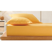 PUFFY NATURALİS RNF YIKAMALI LASTİKLİ ÇARŞAF 160X200X35 SAFRAN - 1
