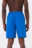 Saks Uzun Boy Basic Model Su İtici Özellikli Düz Renk Erkek Plaj Deniz Şort Mayo - 2206-Saks thumbnail 5