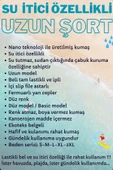 Haki Uzun Boy Basic Model Su İtici Özellikli Düz Renk Erkek Plaj Deniz Şort Mayo - 2206-Haki - 6