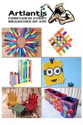 Renkli Dar Dil Çubuğu 250 Adet Ahşap Dondurma Çubuğu Renkli Maket Hobi Okul Proje Tasarım - 3