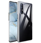 Oppo Reno 3 Ultra İnce Esnek Şeffaf Süper Silikon Kılıf thumbnail 2