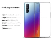 Oppo Reno 3 Ultra İnce Esnek Şeffaf Süper Silikon Kılıf thumbnail 6