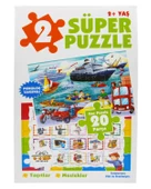 Süper Puzzle Taşıtlar ve Meslekler 0-6 Yaş Yayınları - 1