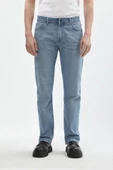 Erkek Buz Mavisi Jean Pantolon - 1