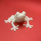 3D Hareketli Kurbağa Figürlü Oyuncak - Beyaz thumbnail 1