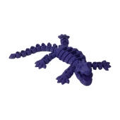 3D Hareketli Timsah Figürlü Oyuncak & Masa Dekoru - Mor thumbnail 4