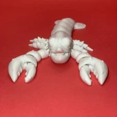 3D Hareketli Istakoz Figürlü Oyuncak - Beyaz thumbnail 6