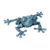 3D Hareketli Kurbağa Figürlü Oyuncak - Gri thumbnail 5