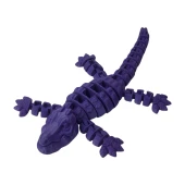 3D Hareketli Timsah Figürlü Oyuncak & Masa Dekoru - Mor thumbnail 2