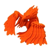 3D Hareketli Anka Kuşu Figürlü Oyuncak - Turuncu thumbnail 4