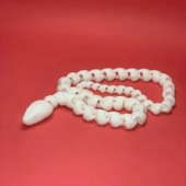 3D Hareketli Yılan Figürlü Oyuncak - Beyaz thumbnail 2