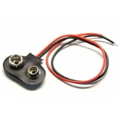 1 Adet - 9V Pil Başlığı Bağlantı Kablosu Jack Soket 9Volt Arduino - 1