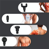 Masaj Aleti Tabancası Sporcu Kas Rahatlatıcı Şarjlı 6 Seviye Titreşimli Fascial Massage Gun RH-320 - 3