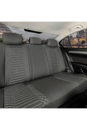 Startcar Bmw X6 Full Deri Oto Koltuk Kılıfı Ön Arka Set Füme SC - 3