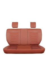 Startcar Volkswagen Golf 6 Uyumlu Lüx Deri Oto Koltuk Kılıfı Ön Arka Set Mersin Serisi Tarçın SC - 3