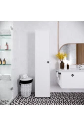ALONEX HOME  Rosso 5 Raflı Çok Amaçlı Mutfak Dolabı Banyo Dolabı Çok Amaçlı Dolap (BEYAZ) - 5