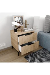 ALONEX HOME  Aden 2 Çekmeceli Sepet Komodin - 3