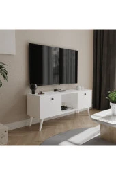 ALONEX  Force Tv Ünitesi 140 Cm , Beyaz Tv Sehpası (1013) - 2