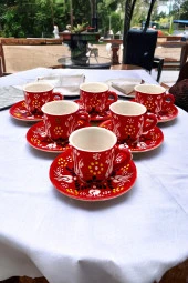Seramik  6 'Lı Fincan Takımı - 5