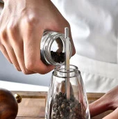 Rossel Premium 1 adet Lüx Ahşap Akrilik Baharat -1361 - 2