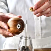 Rossel Premium 1 adet Lüx Ahşap Akrilik Baharat -1361 - 3