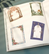 Vintage-journal defter için Çerçeve Süsleme -20 Adet- Parlak Kağıt-Özel Kesim thumbnail 2