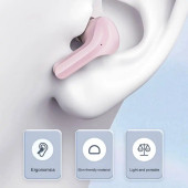 Pembe Tws Air31  Bluetooth Kulaklık 8d Stereo Şeffaf LED ekran ios-Android Uyumlu Dokunmatik - 5