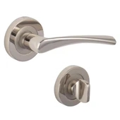 Bravo Rozetli Kapı Kolu Nikel Saten Wc thumbnail 2