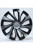 Jant Kapağı Siyah-gri Kırılmaz 15" Universal Model (Amblem Hediyeli) (1 Adet) - 1