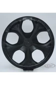 Jant Kapağı Siyah-gri Kırılmaz 14" Universal Model (Amblem Hediyeli) (1 Adet) - 2