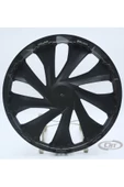 Jant Kapağı Siyah-gri Kırılmaz 13" Universal Model (Amblem Hediyeli) (1 Adet) - 2