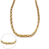 Altın Kaplama Kral Erkek Zincir Kolye -  - ZN-277 thumbnail 1