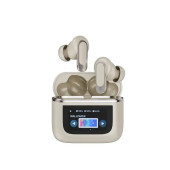 (Gümüş) LCD Dokunmatik Ekranlı Tour Pro 2 TWS Bluetooth Kulaklık - 1