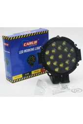 Yuvarlak Çalışma Lambası 17 Led Siyah Pro Seri - 1