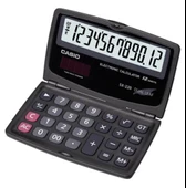 Casio SX-220 12 Hane Cep Tipi Kapaklı Hesap Makinesi - 1