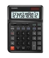 Casio DE-12E-BK Siyah 12 Hane Masa Üstü Ergonomik Tuşlu Hesap Makinesi thumbnail 2