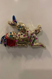 Magnet Playboy Tavşan Eroti k Figürlü Taşlı Metal Mıknatıs Magnet 2 thumbnail 2