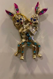 Magnet Playboy Tavşan Eroti k Figürlü Taşlı Metal Mıknatıs Magnet 4 - 2