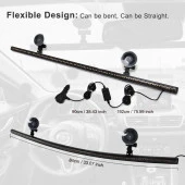 Çakar lamba 12-32v esnek model 84cm vantuzlu çakarlı mavi-kırmızı / LAPA543 thumbnail 5