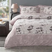 Özdilek Çift Kişilik Ranforce Nevresim Takımı Toile De Jouy Pudra - 1