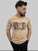 Erkek Tiger Sıfır Yaka Basic Bisküvi Tişört - 4