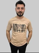 Erkek Tiger Sıfır Yaka Basic Bisküvi Tişört - 6