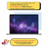 Macbook Air 15 inç M2-M3-M4 Ekran Koruyucu Mavi Işık Filtresi (15.3” Air) A2941 A3114 A3241 Uyumlu Anti Blue Ray - 2