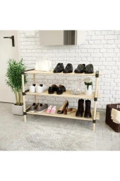 Seowood Seo 8162 Ahşap Çok Amaçlı Modüler 3lü Raf - 1
