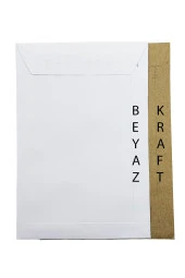 Zarf A5 boyutunda Beyaz Torba Zarf 17x25 cm - 10 Adet - 4