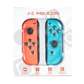 Cosmostech NS Switch Uyumlu 2'li J-C Joycon PAD Controller Gamepad Oyun Kolu Kırmızı-Mavi - 4
