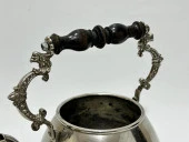 Antika Gümüş Kaplama Çaydanlık 20x16x14 cm - 2