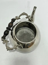Antika Gümüş Kaplama Çaydanlık 20x16x14 cm - 4