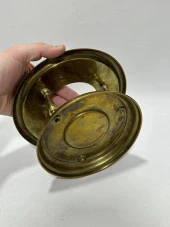 Antika Isıtma Standlı Pirinç Çaydanlık 35x28x22cm - 5